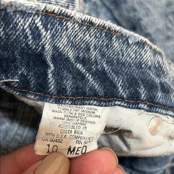 LEE WOMENS VINTAGE 90s ACID WASH HIGH RISE JEANS Sz 10 MED - Picture 10 of 11